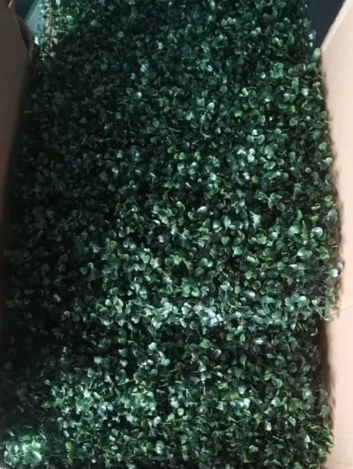 Tradera Konstgjorda Växter<4st 60x40cm häckpaneler i buxbom, konstgjord växtväggdekoration, säkert material