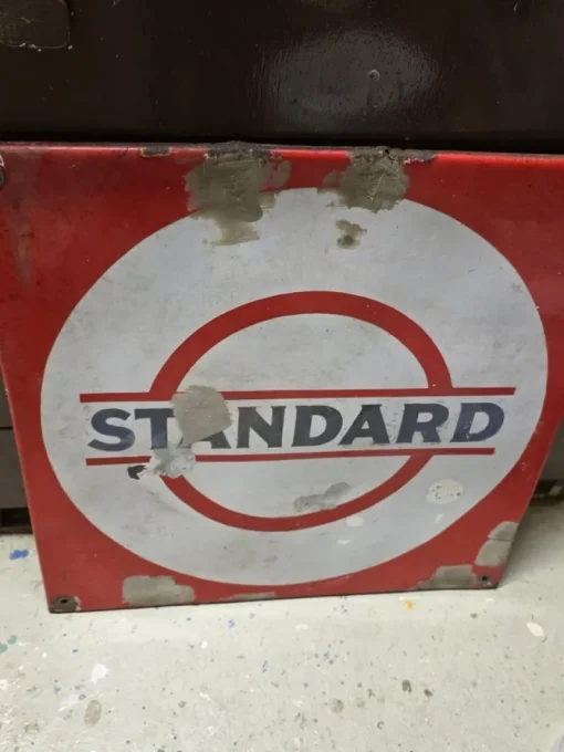 Tradera Standard emaljskylt^ Bensinia