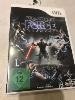 Tradera Nintendo<Star Wars Force Unleashed Tyskt