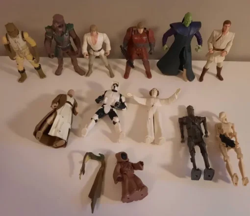 Tradera Star Wars<STAR WARS lot - 12st figurer paket - Hasbro Kenner 1996 -1999