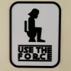 Tradera Skyltar<Star Wars skylt för toalett