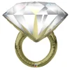 Tradera Stor diamant-ring ballong folieballong möhippa^ Bröllopsdukning & Dekorationer