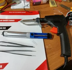 Tradera Svart typ, 60W 430°C 0,8-1,2 mm lödpistol, automatisk tennmatning,utbytbar spets> Svetsning & Lödning