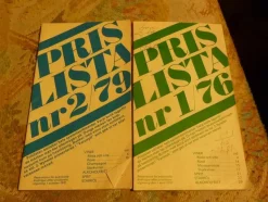 Tradera Priskuranter & Kataloger<Systembolagets Prislistor från 1976 och 1979