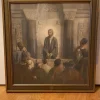 Tradera Tavla med ikon, retro, vintage, Jesus, gammal !J Skovgaard 1915> Ikoner & Religiösa Föremål