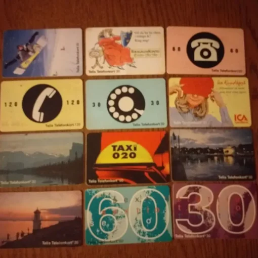 Tradera Telefonkort<Telia Telefontkort 12 st 1994