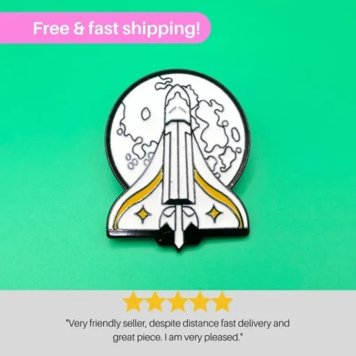 Tradera The LAST OF US Enamel Pin | Ellie Rocket Pin | Ellie Backpack Pin | Video Game> Tygmärken & Pins