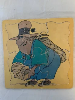 Tradera Träpussel med Dunderklumpen, retro 70-tal> Barnspel & Pussel
