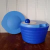 Tradera Tupperware Avanti salladsslunga med lock blå^ Tupperware