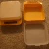 Tradera Tupperware burk box två st matlådor> Pyssla & Måla