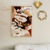 Tradera Unik väggbonad i jordnära toner | Textile art, mixed techniques, modern, boho> Textilier