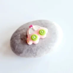 Tradera Varupartier<VARUPARTI 30 st - rosa bil DIY med blomma från Lollipop