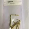Tradera Vinkelkrok mässing 33mm 7-pack> Krokar, Handtag & Beslag