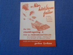 Tradera Lotter & Lottsedlar<Vinstdragning premieobligationer 1942