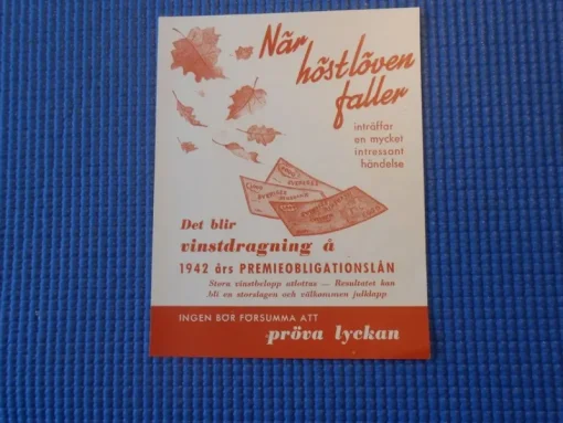 Tradera Lotter & Lottsedlar<Vinstdragning premieobligationer 1942