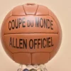 Tradera Samlarbilder<Vintage Coupe du Monde Allen Officiel Leather Football 1938 size 5