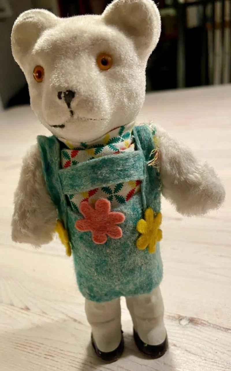 Tradera Nalle- & Teddybjörnar<Vintage Nallebjörn i Kläder -50-tal