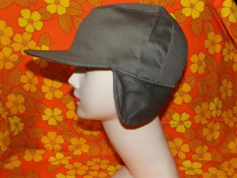 Tradera Jakt<Vintage retro 50-60tal Keps m öronlappar f jakt o fiske BARN strlk 54 Frakt ink