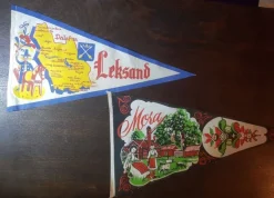 Tradera Vintage Vimplar Dalarna (Leksand, Mora). Sweden. Väl bevarade!^ Flaggor