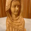 Tradera VINTAGE ~Virgin Mary~ HANDSNIDAD I TRÄ> Ikoner & Religiösa Föremål