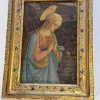 Tradera Vintage/antik religiös tavla Jungfru Maria från Frankrike> Ikoner & Religiösa Föremål