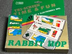 Tradera Retro Tv-spel & Pocketspel<VTech Rabbit Hop - Tri-Screen Time & Fun - Boxad