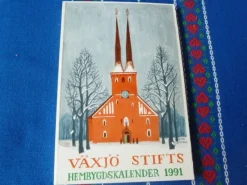 Tradera VÄXJÖ STIFTS, HEMBYGDSKALENDER 1991, BÖCKER> Almanackor & Kalendrar