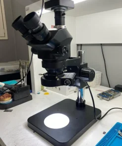 Tradera 7-50X industriellt laboratorie trinokulärt stereomikroskop med 0,5X+0,7X lins^ Mikroskop